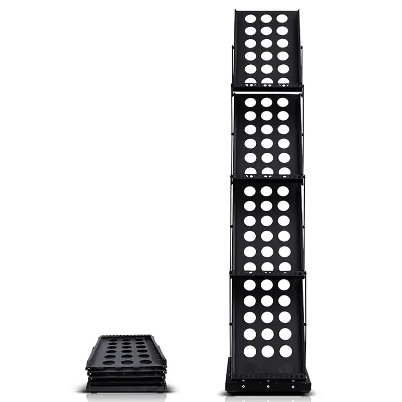 Portable Foldable A4 Metal Brochure Holder Display Stand Magazine Shelf Rack for Trade Show Booth