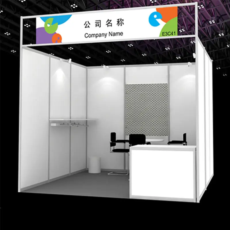 3x3x2.5m standard booth 10x10ft exhibition shell scheme stand