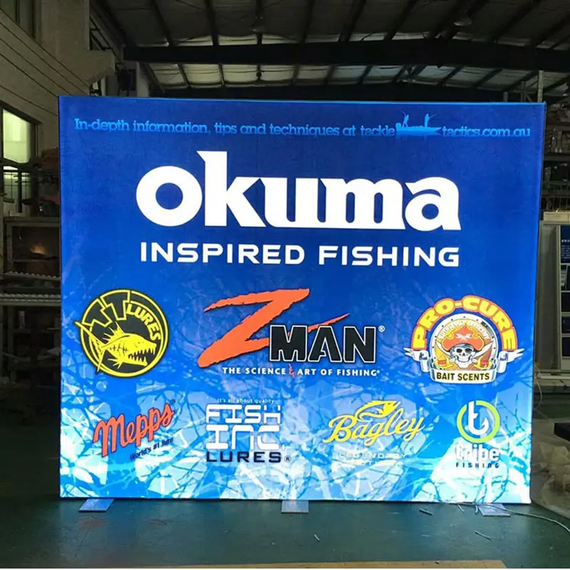 Advertising Exhibition display Tension Fabric Aluminum Edgelit Poster Frame Light Box for Advertising Light Boxes