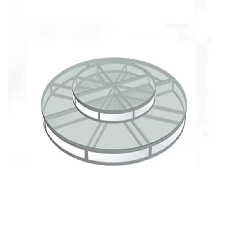 Modern Aluminum frame glasses floor for car show and exhibition booth