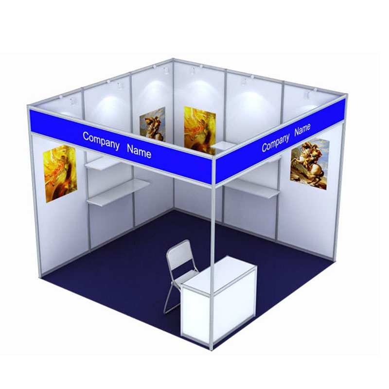 Exhibition shell scheme booth design 3x3