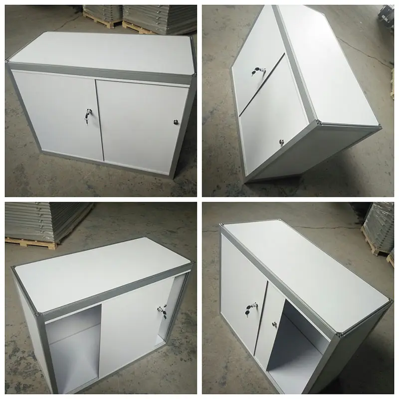 trade show booth desk