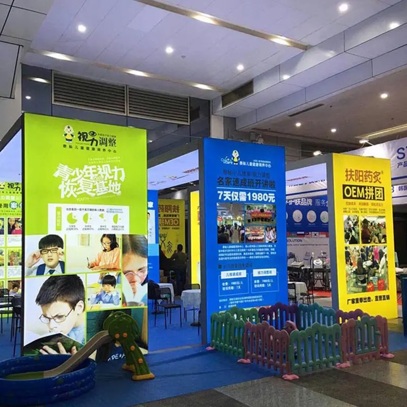 Aluminum led light box frame display for exhibition trade show fair