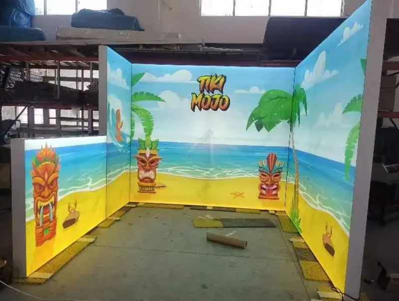 Aluminum frame light box exhibition display