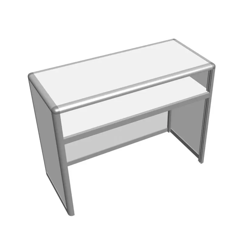 exhibition consulation desk aluminum reception desk for exhibition trade show booth