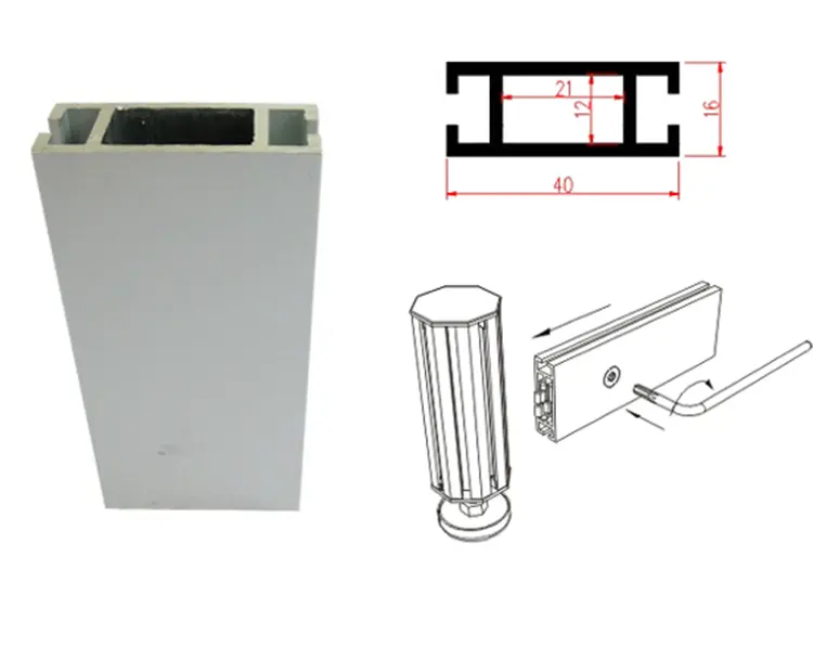 40mm beam extrusion for exhibition standard shell scheme stands