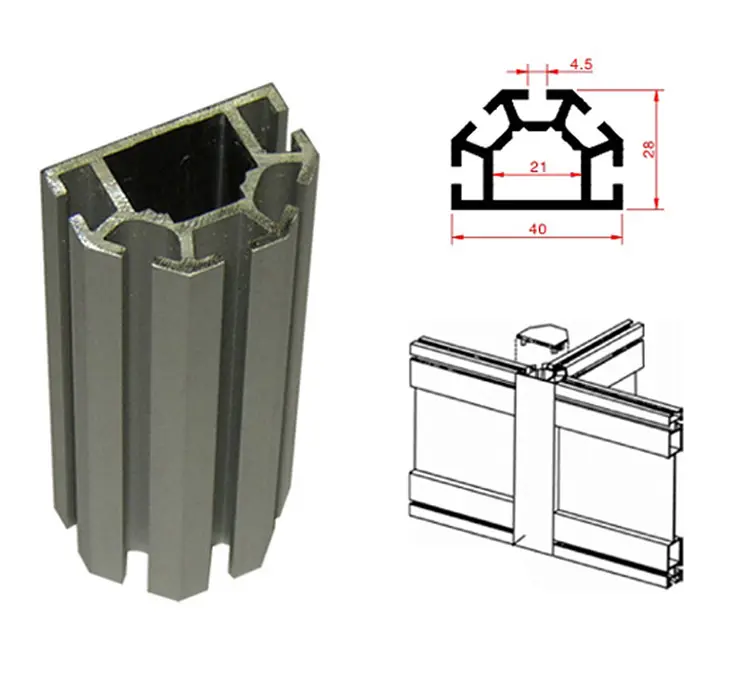 8 way upright extrusion