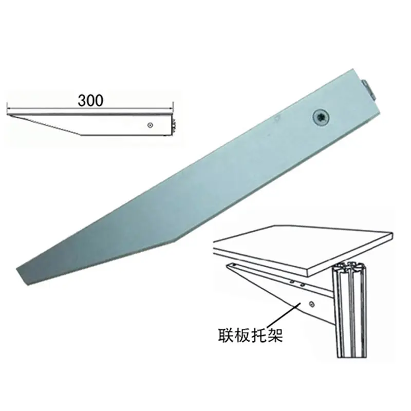 Adjustable shelf bracket for octanorm system and maxima system aluminum profile