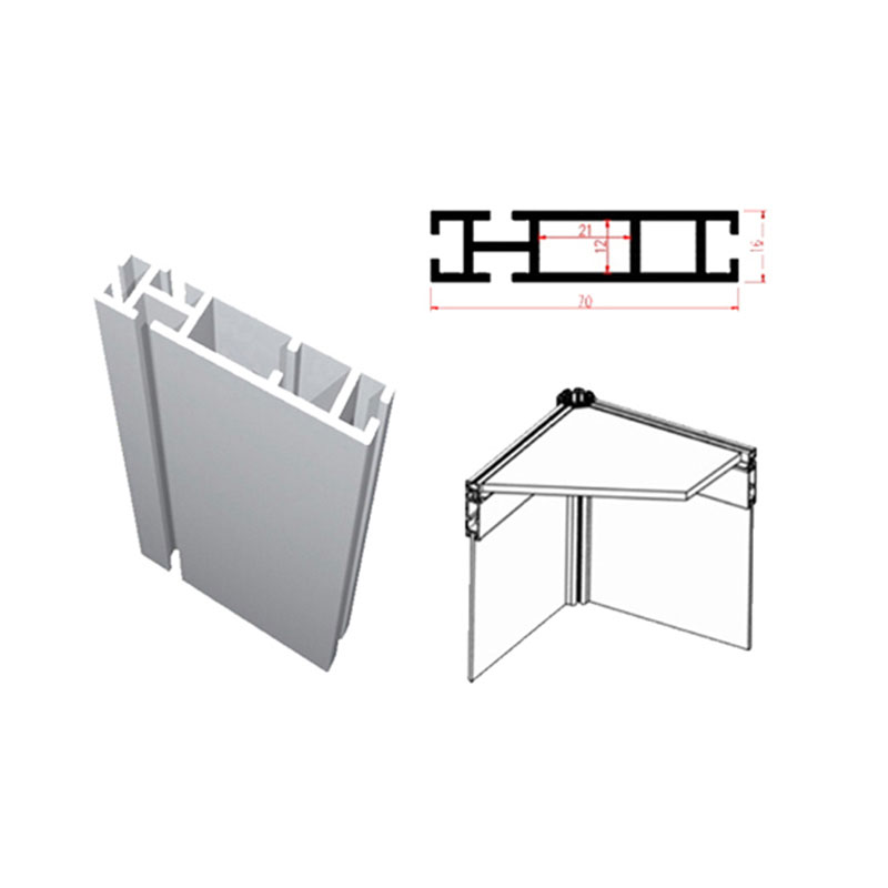 70mm Aluminum profile exhibition stand material beam extrusion
