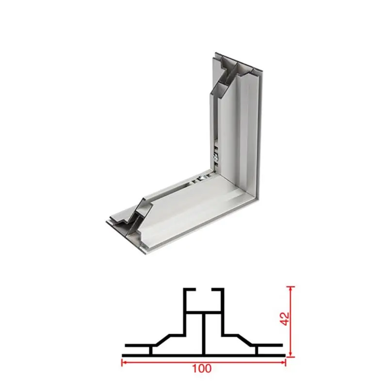 100mm double side Tension Fabric Aluminum Lightbox Frame for aluminium frame light box